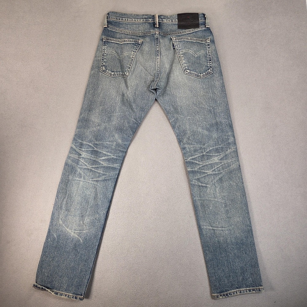 Levi's Made & Crafted 502 Jeans Mens 28x32 Blue Denim Tapered Fit Made in Japan - Picture 3 of 12